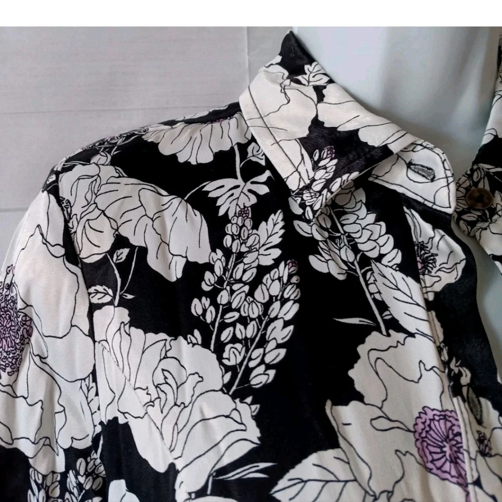 MAEVE Anthropologie Floral Maxi Shirt Dress XS - Picture 8 of 8